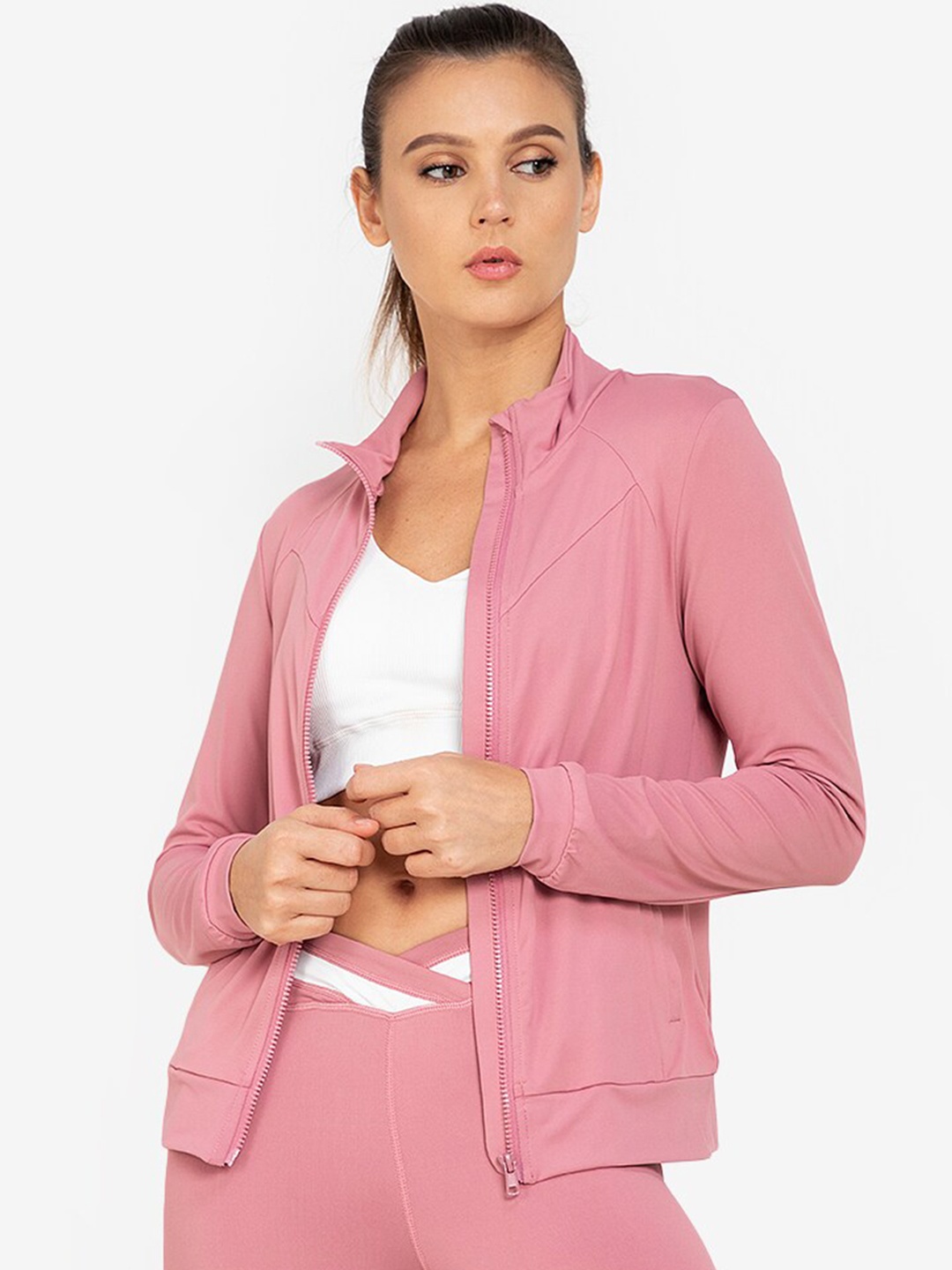 

ZALORA ACTIVE Women Pink Sporty Jacket