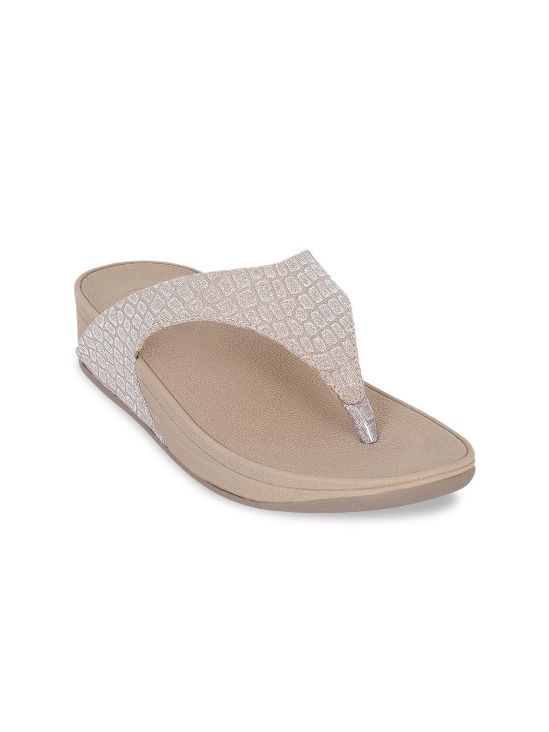 

Zyla Women Rose Gold Flatform Sandals