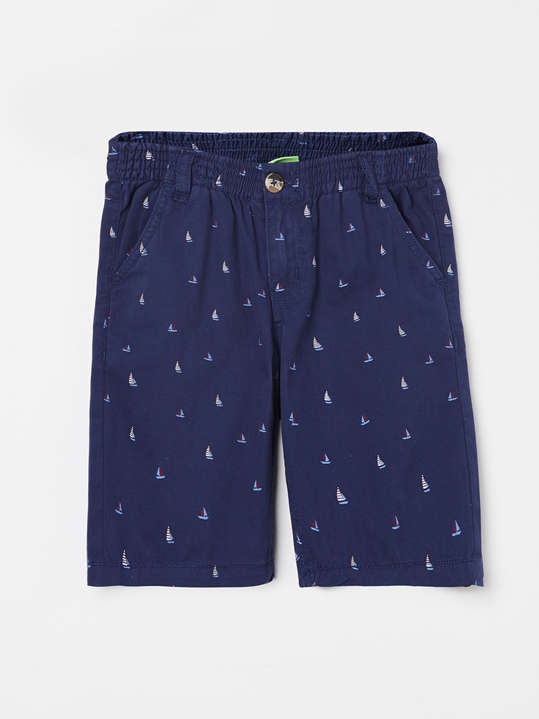 

Bossini Boys Navy Blue Printed Shorts