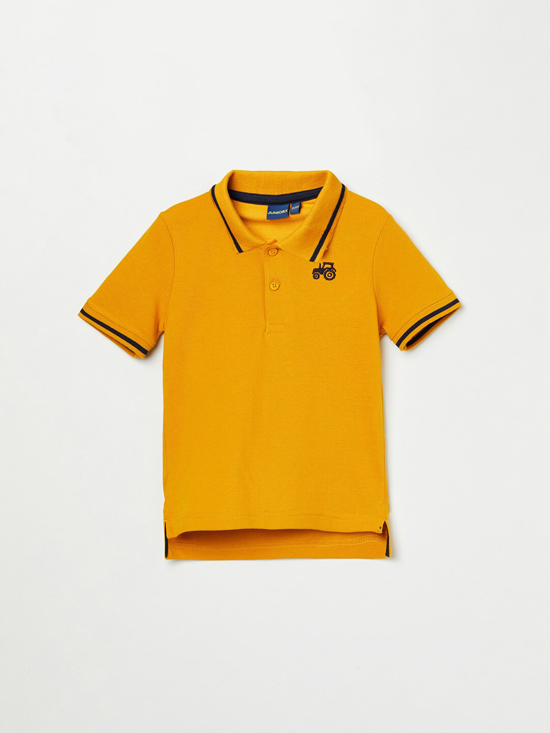 

Juniors by Lifestyle Boys Yellow Polo Collar Pure Cotton T-shirt