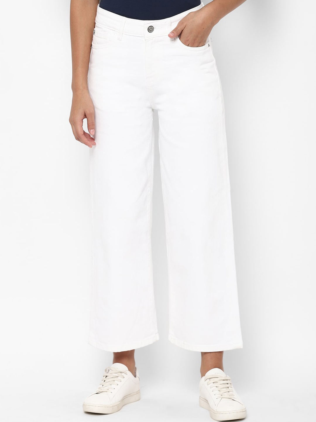 

Allen Solly Woman Women White Mid-Rise Jeans