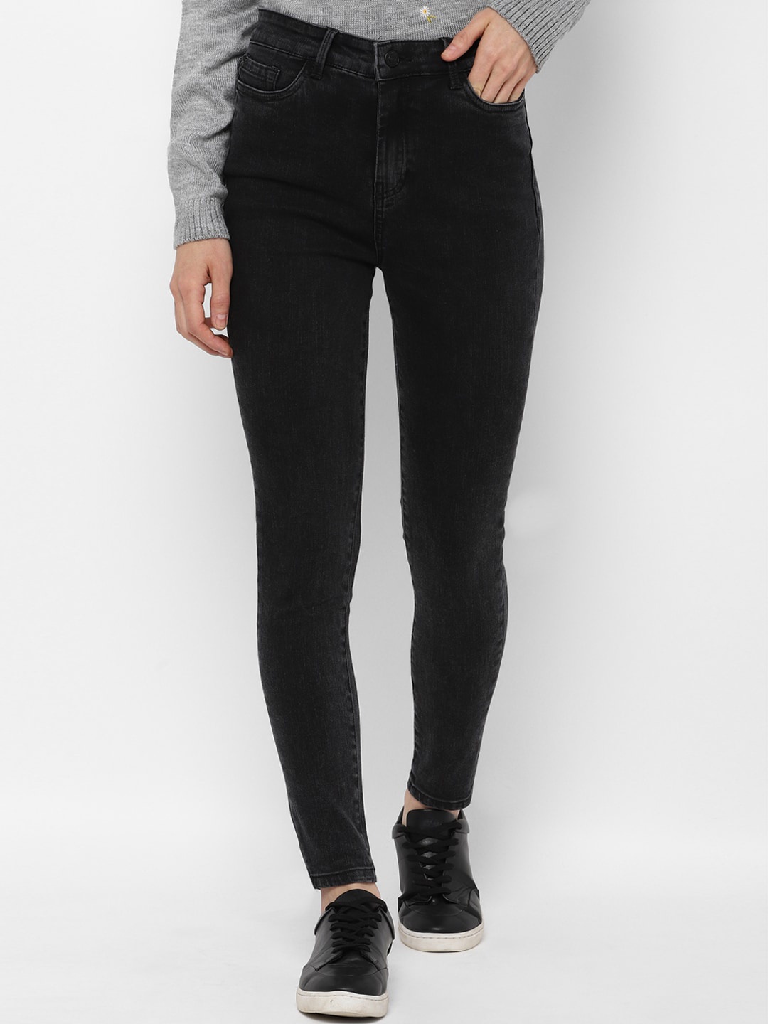 

Allen Solly Woman Women Black Skinny Fit Light Fade Jeans