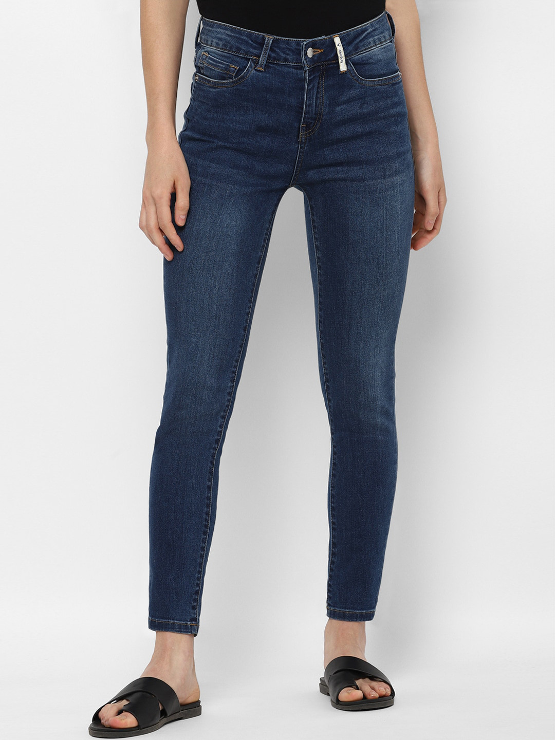 

Allen Solly Woman Women Navy Blue Skinny Fit Light Fade Jeans