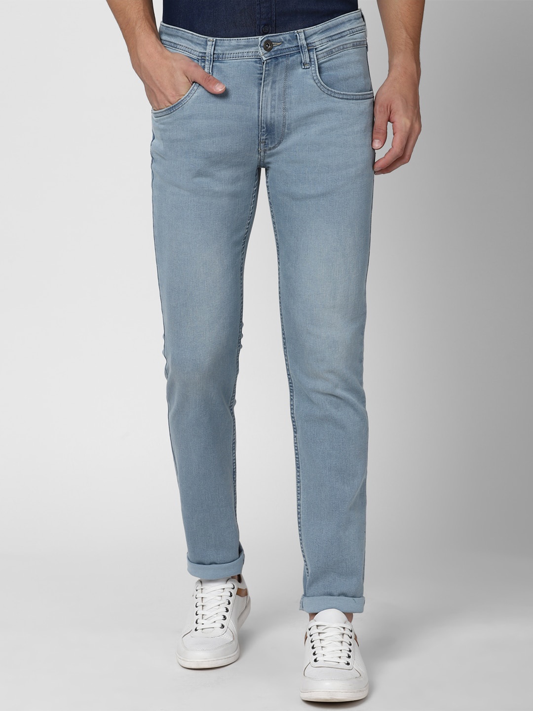 

VAN HEUSEN DENIM LABS Men Blue Slim Fit Light Fade Jeans