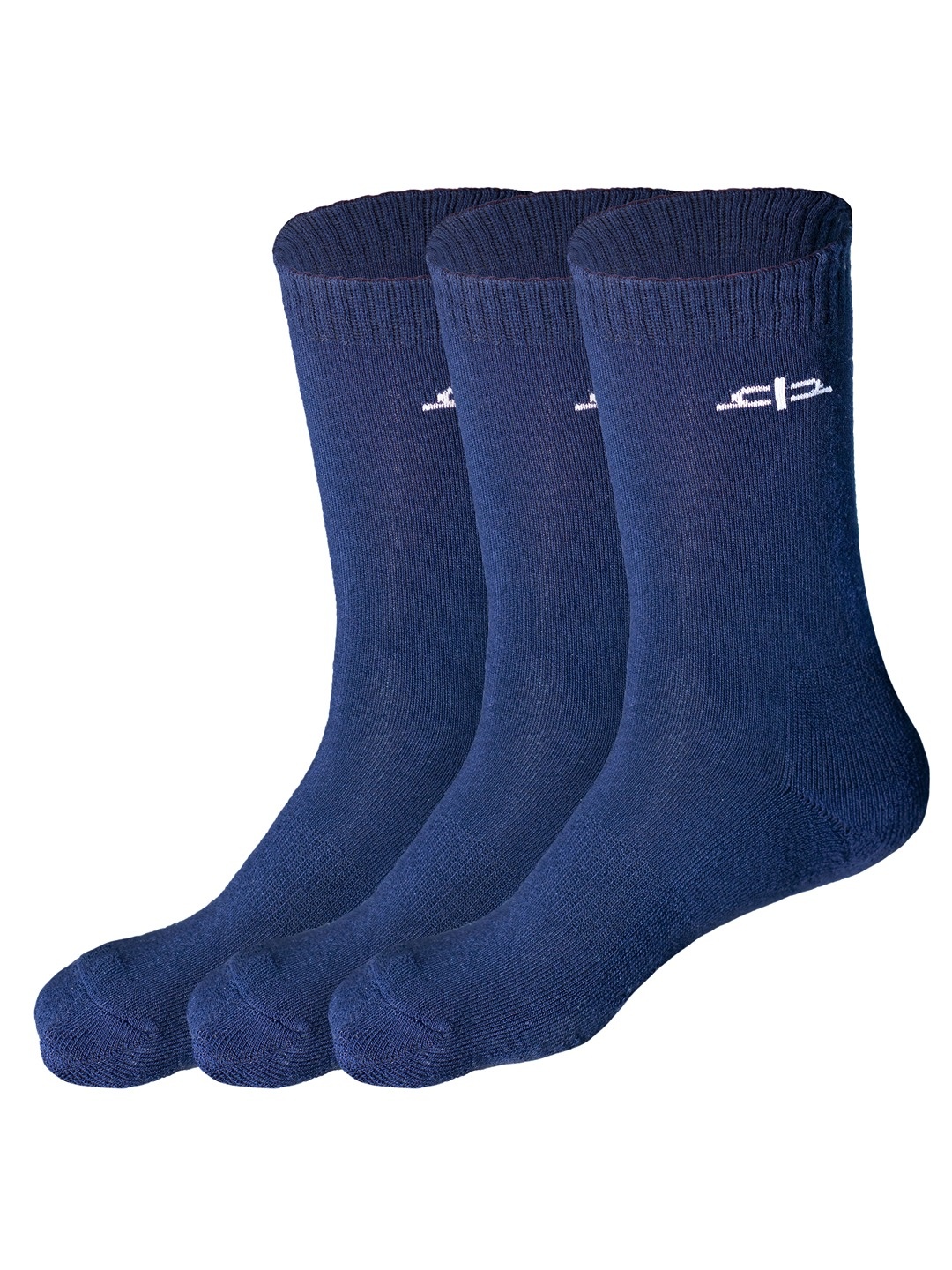 

Heelium Kids Pack of 3 Navy Blue Solid Anti Bacterial Bamboo Calf Length Socks