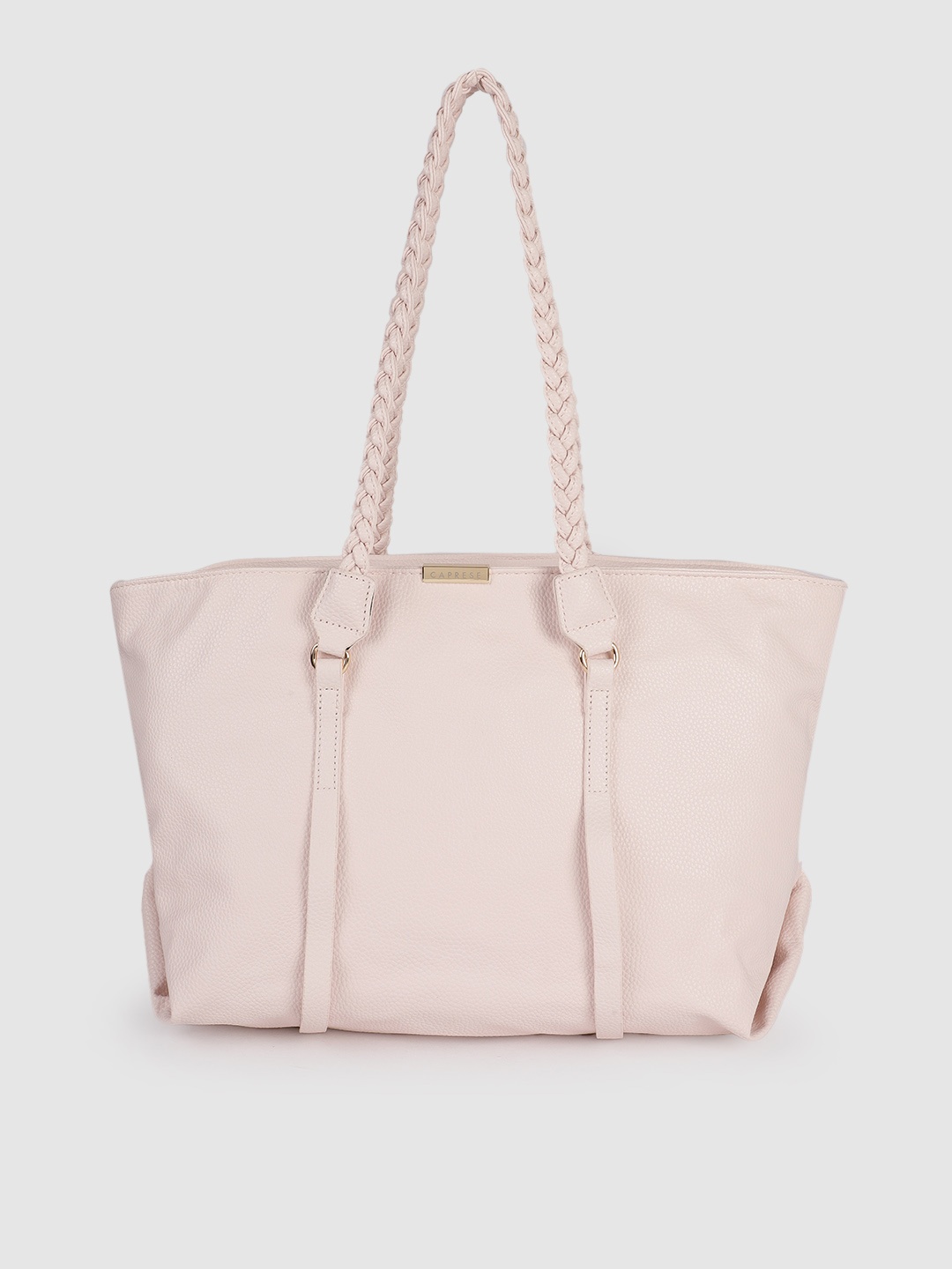 

Caprese Textured Structured Laptop Shoulder Bag, Pink