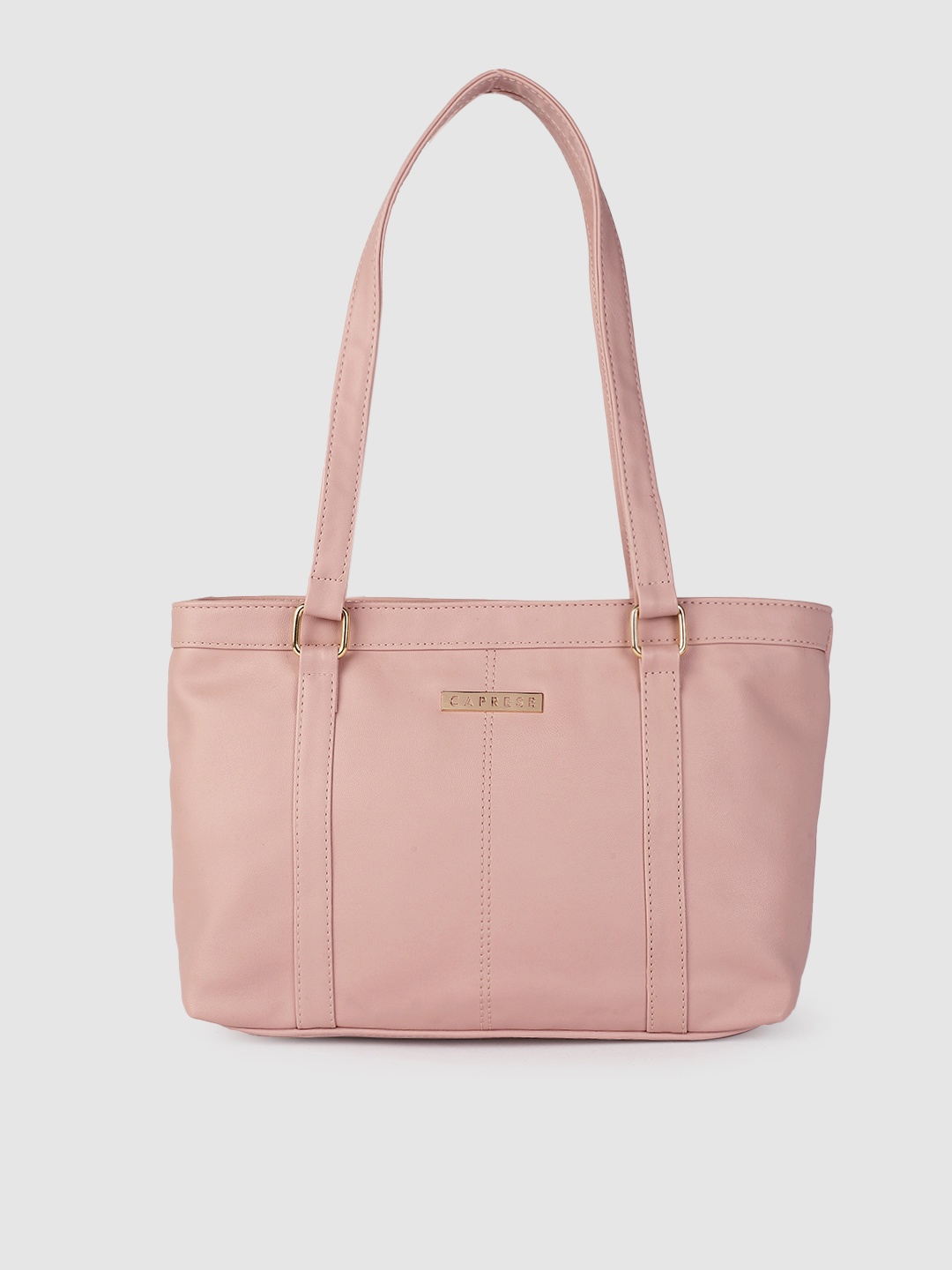 

Caprese Pink Solid Shoulder Bag