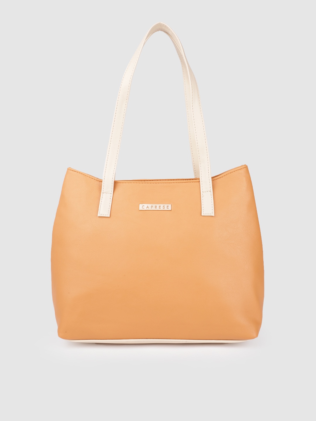 

Caprese Brown Solid Structured Shoulder Bag