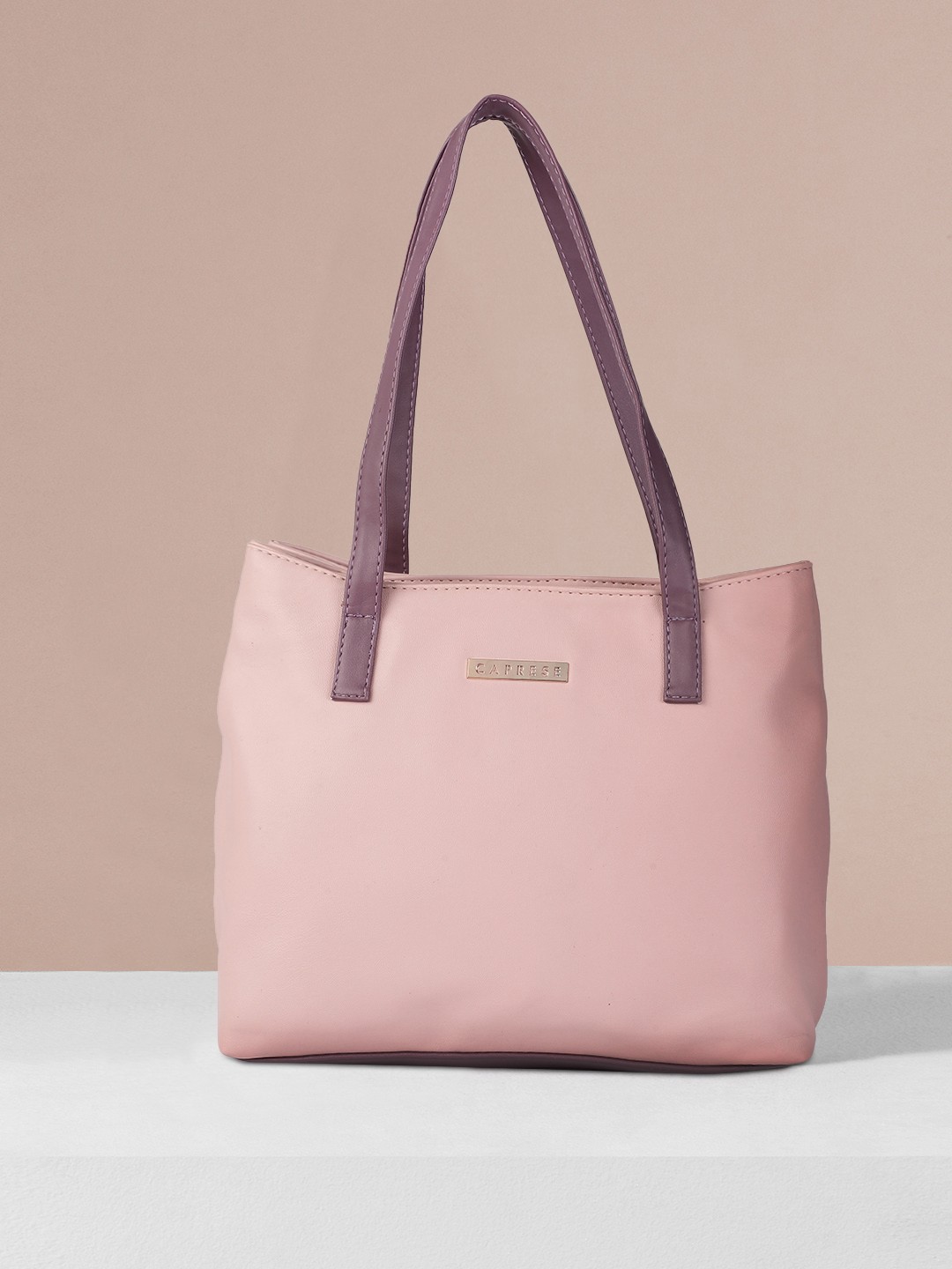 

Caprese Pink Solid Shoulder Bag
