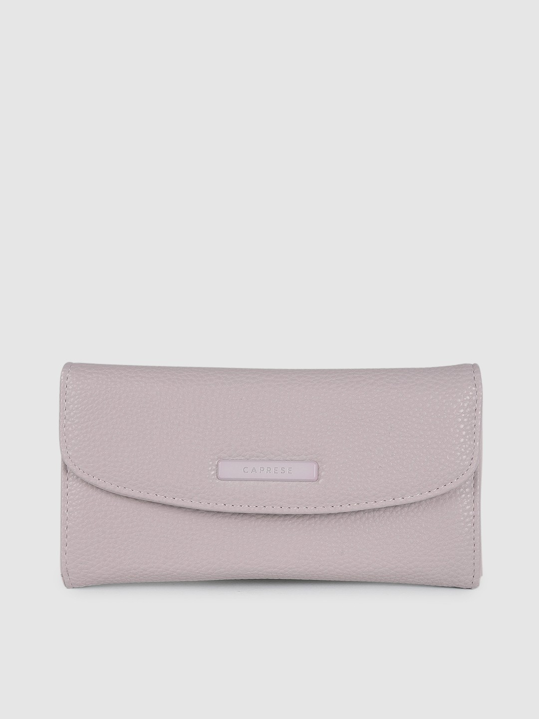 

Caprese Women Off White Textured Envelope Wallet