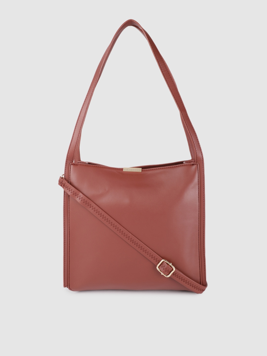 

Caprese Brown Structured Shoulder Bag
