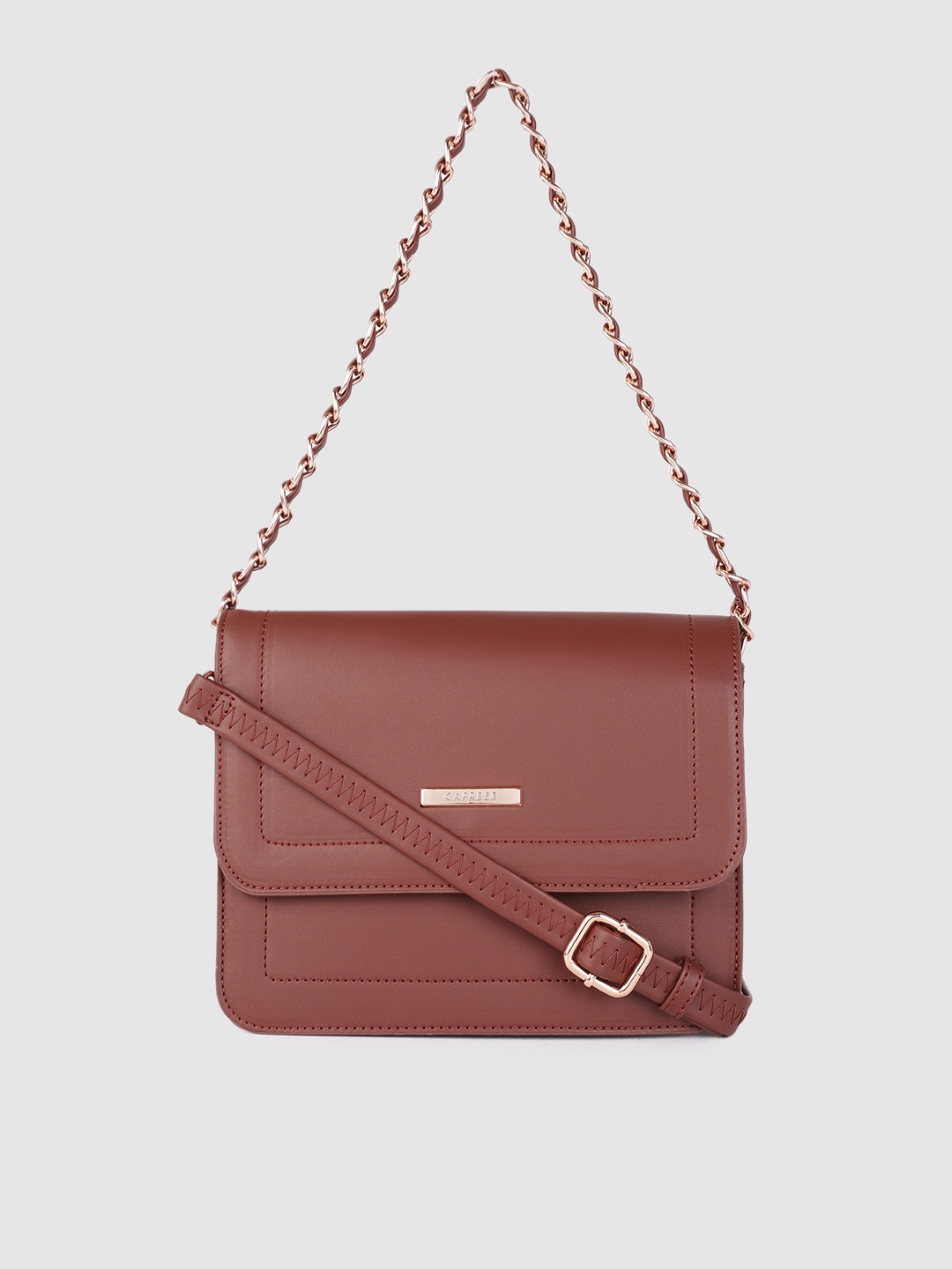 

Caprese Brown Structured Shoulder Bag