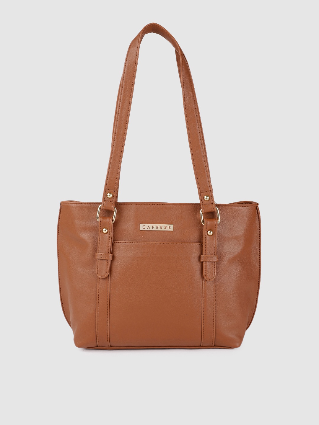 

Caprese Tan Structured Shoulder Bag