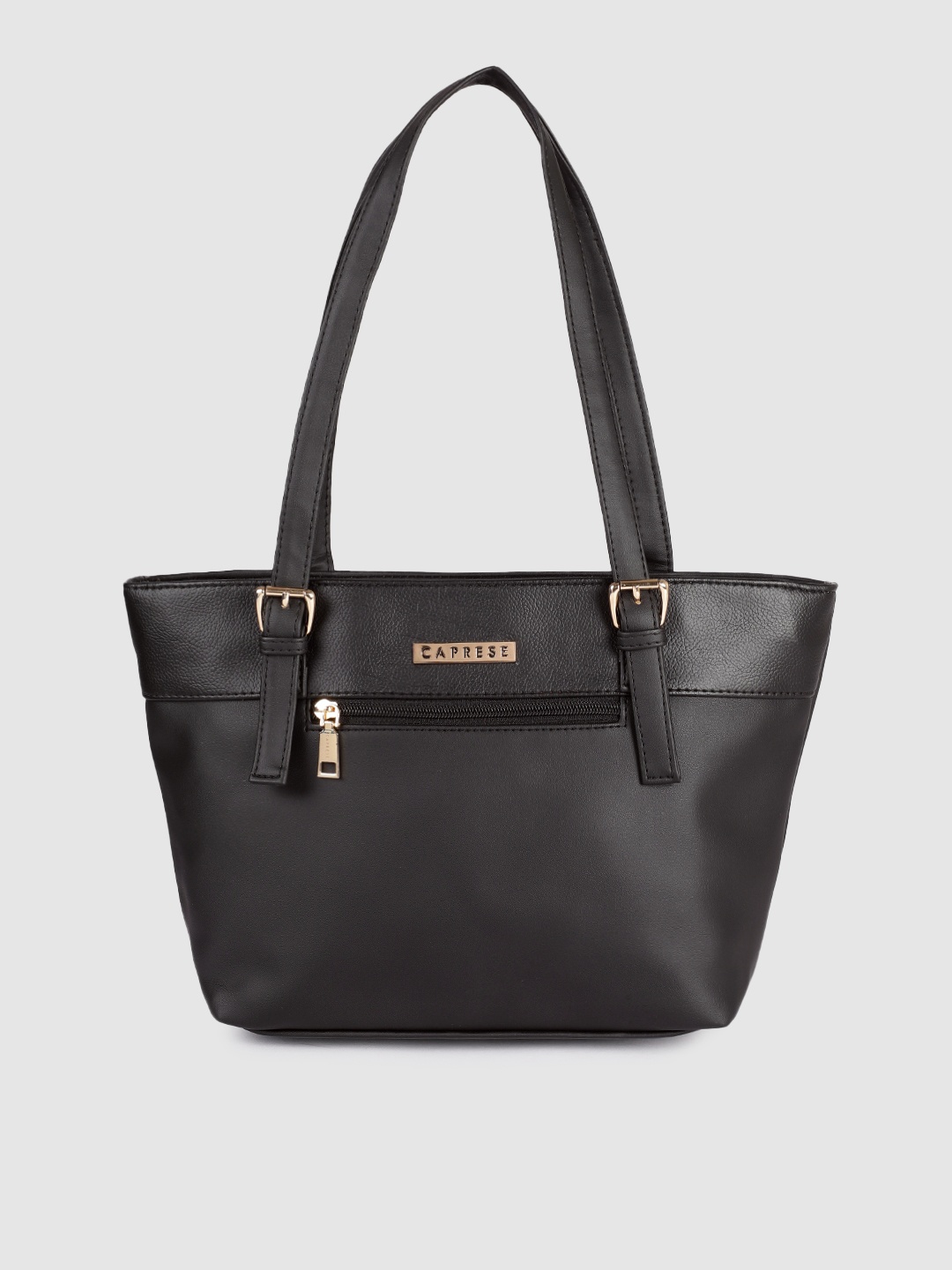 

Caprese Black Solid Shoulder Bag