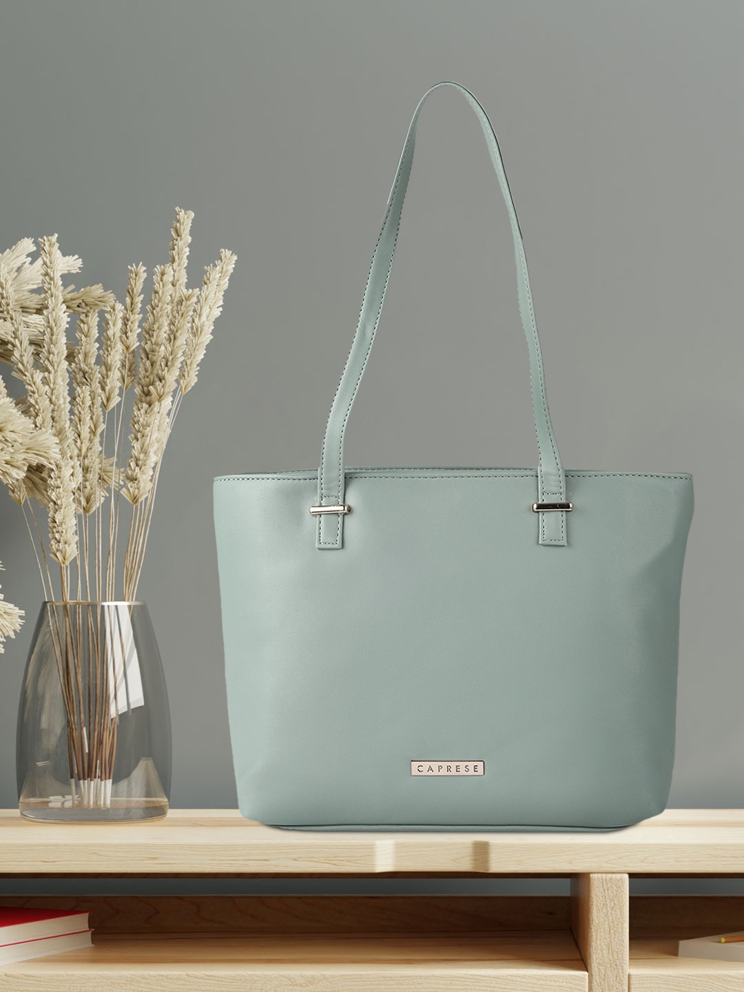 

Caprese Women Pista Green Structured Shoulder Bag