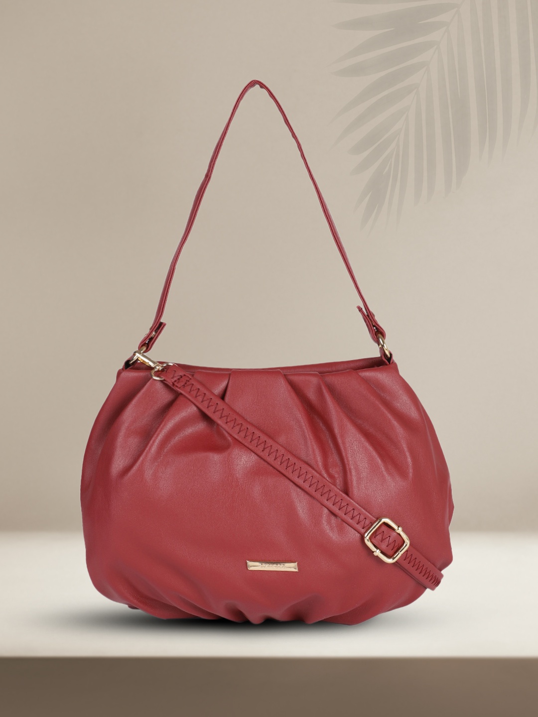 

Caprese Maroon Structured Shoulder Bag