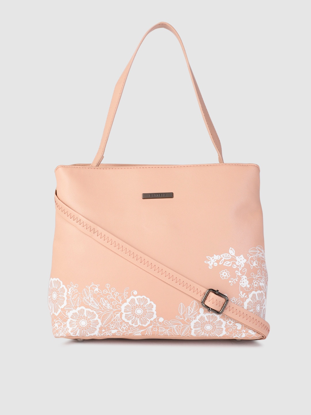 

Caprese Pink Printed Handheld Bag