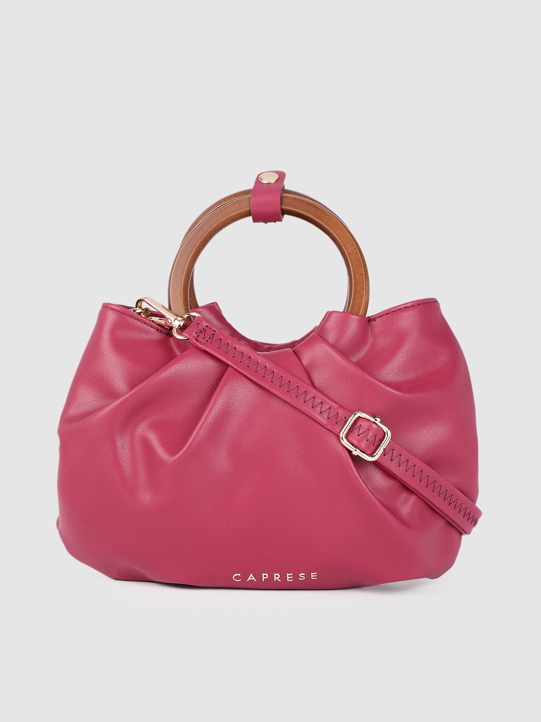 

Caprese Magenta Structured Handheld Bag