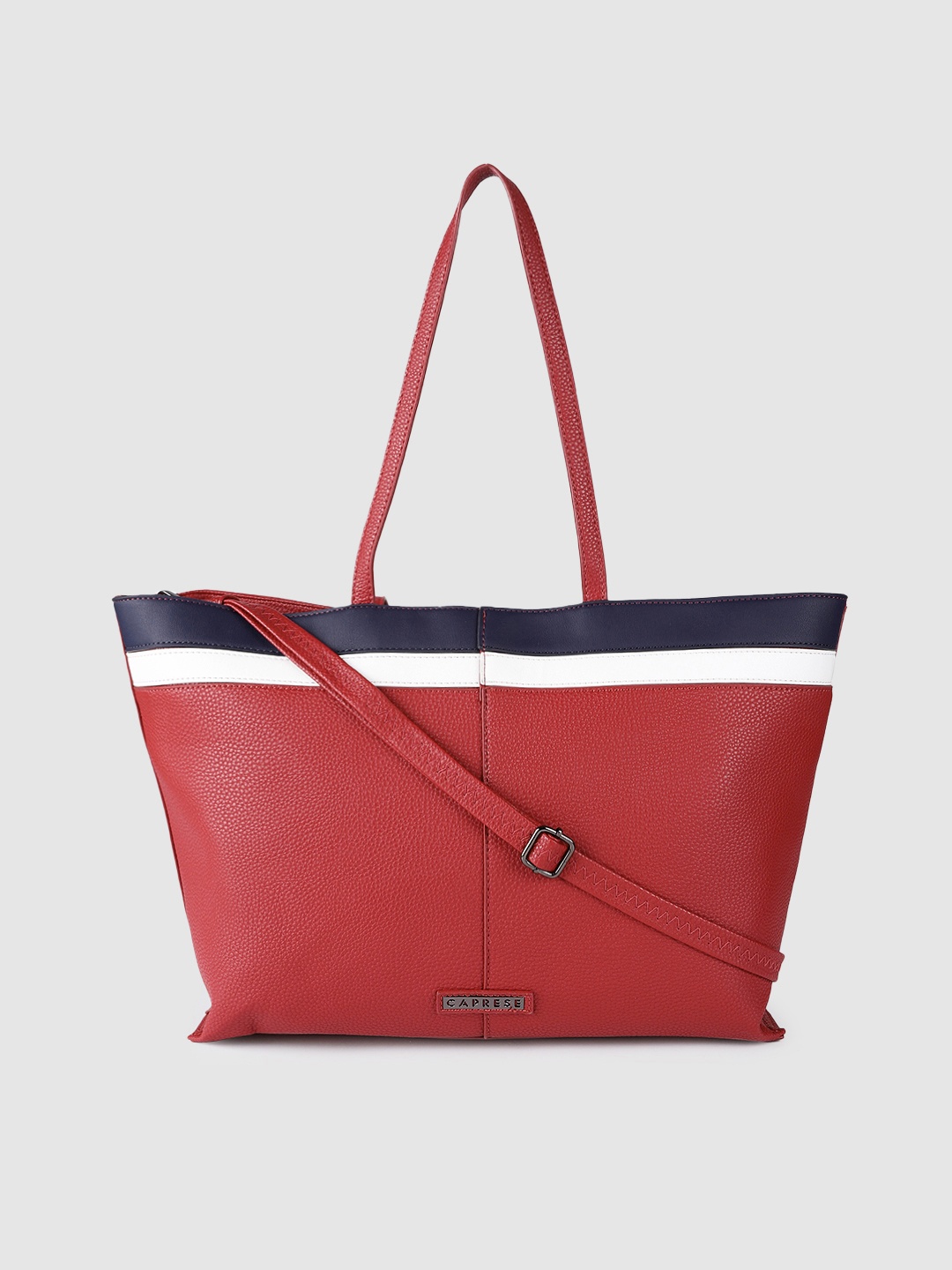 

Caprese Oversized Structured Laptop Shoulder Bag, Red