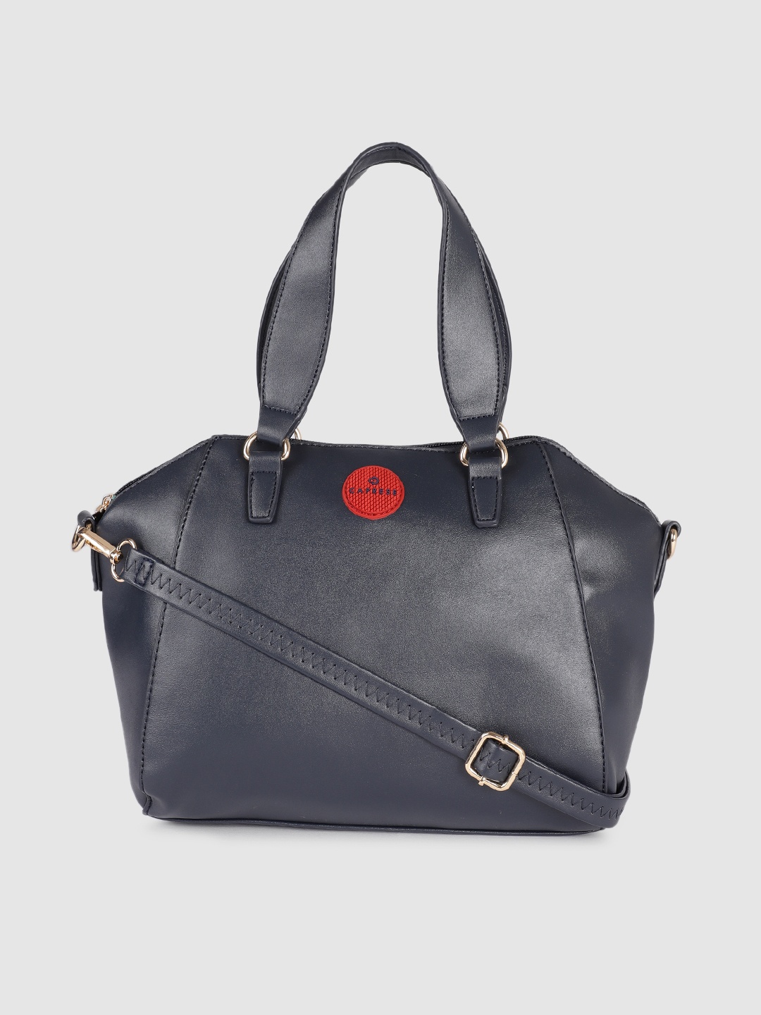 

Caprese Women Navy Blue Structured Handheld Bag