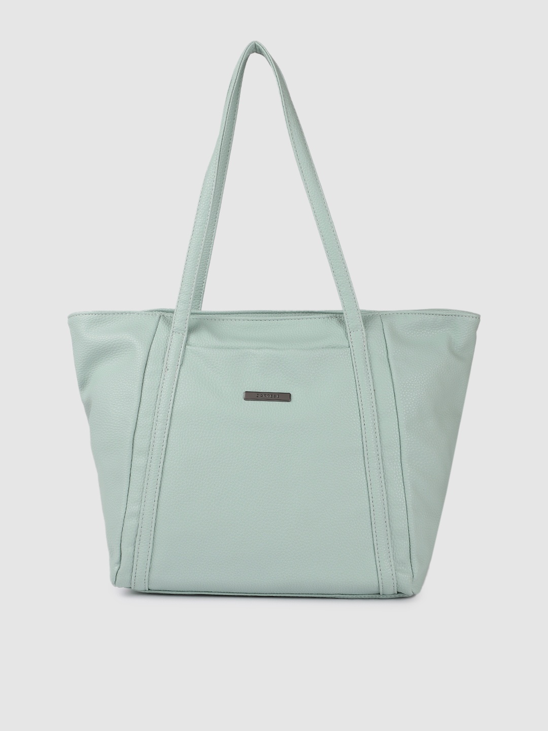 

Caprese Blue Solid Structured Shoulder Bag