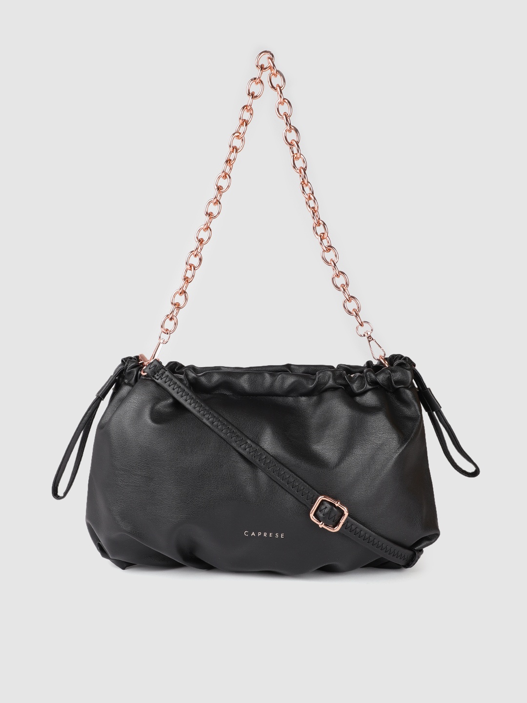 

Caprese Black Structured Satchel