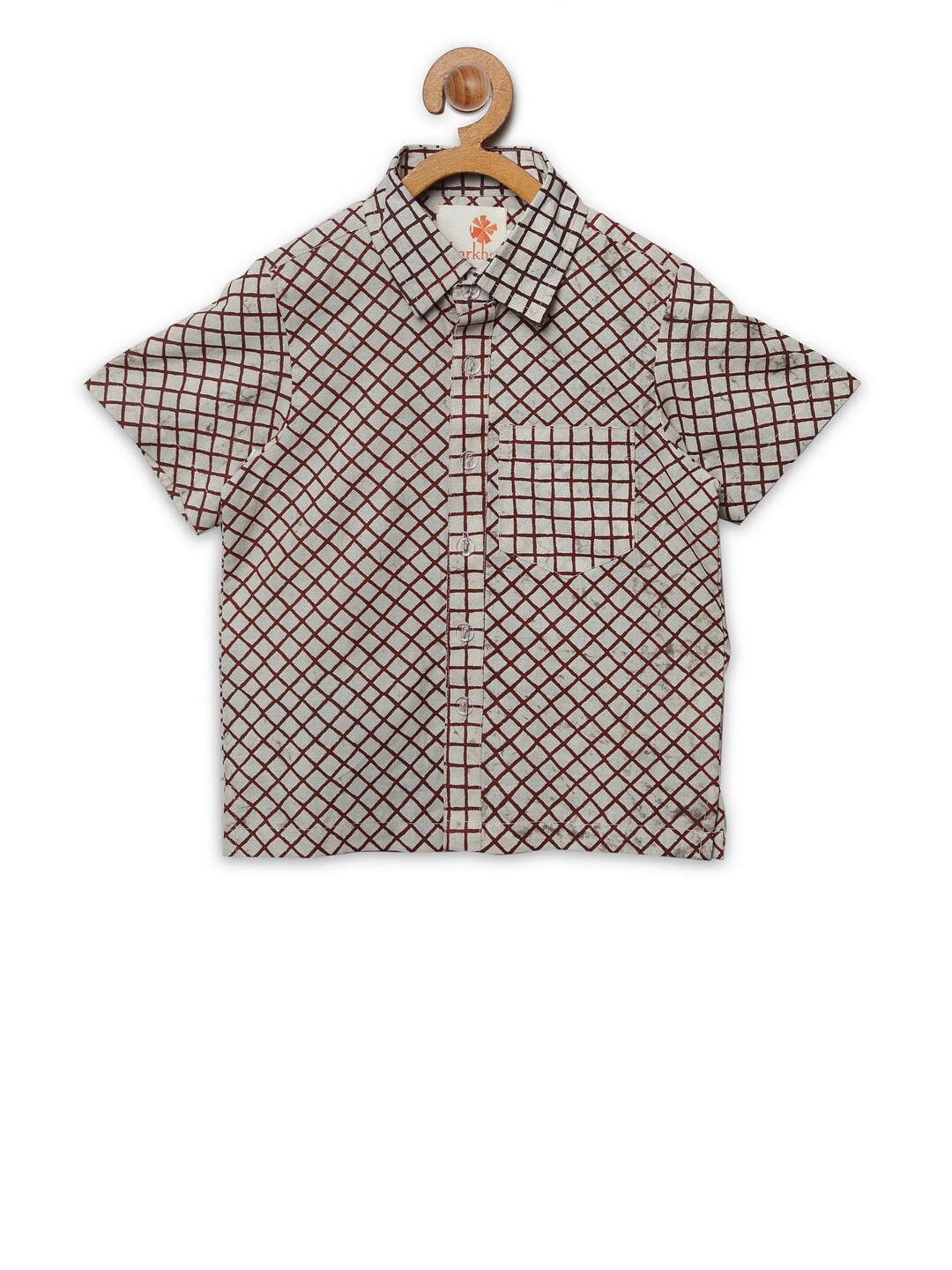 

charkhee Boys Beige Comfort Printed Casual Shirt