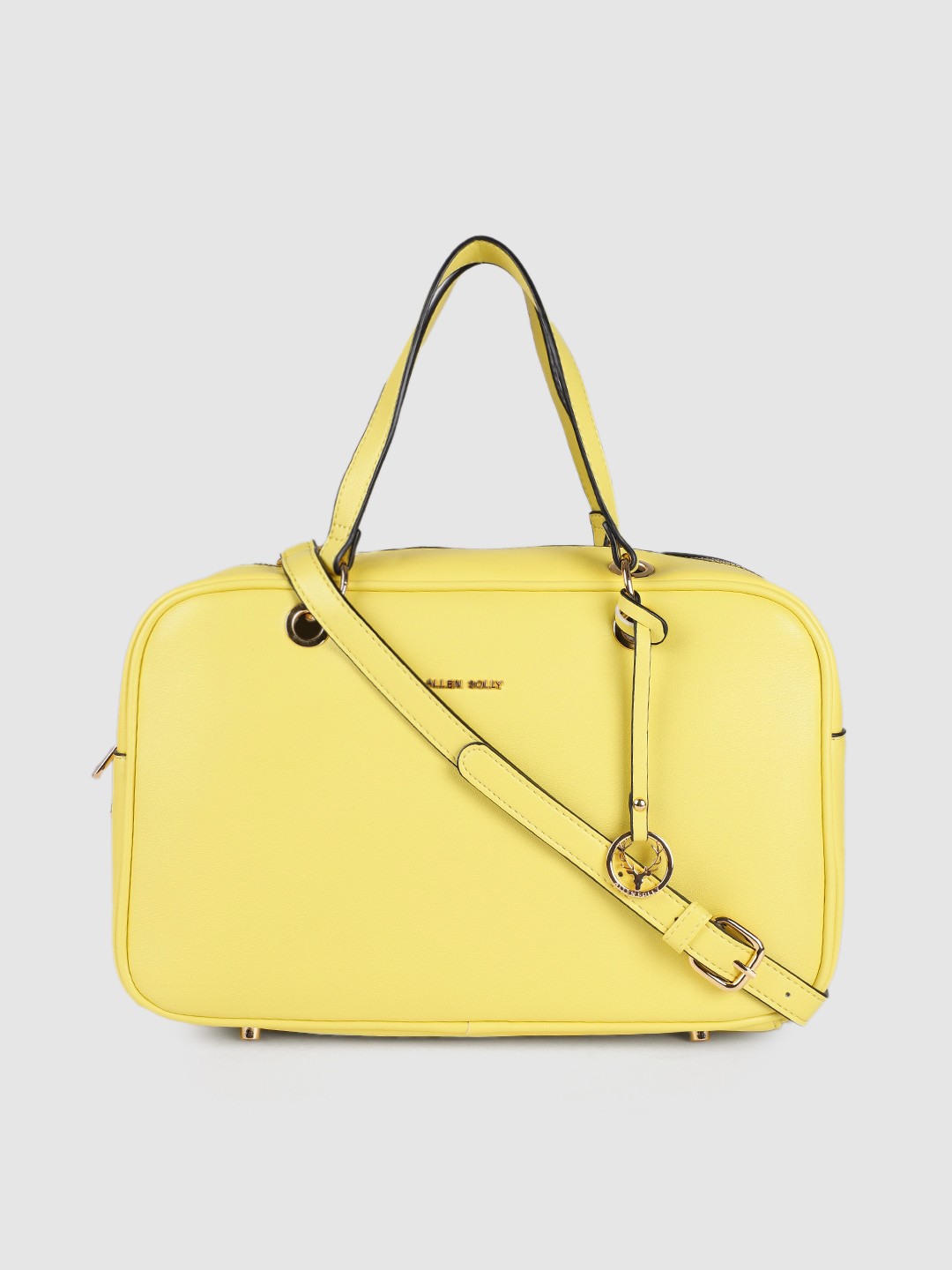 

Allen Solly Women Yellow PU Structured Handheld Bag