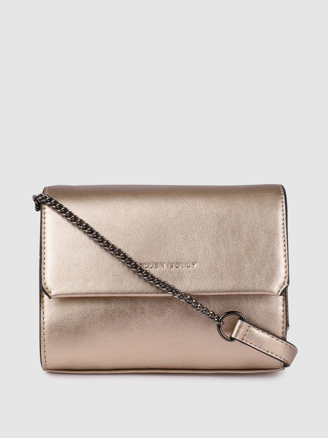 

Allen Solly Mettalic-Toned Solid Sling Bag, Metallic