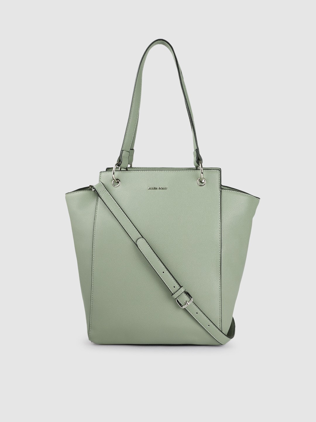 

Allen Solly Sage Green PU Swagger Shoulder Bag