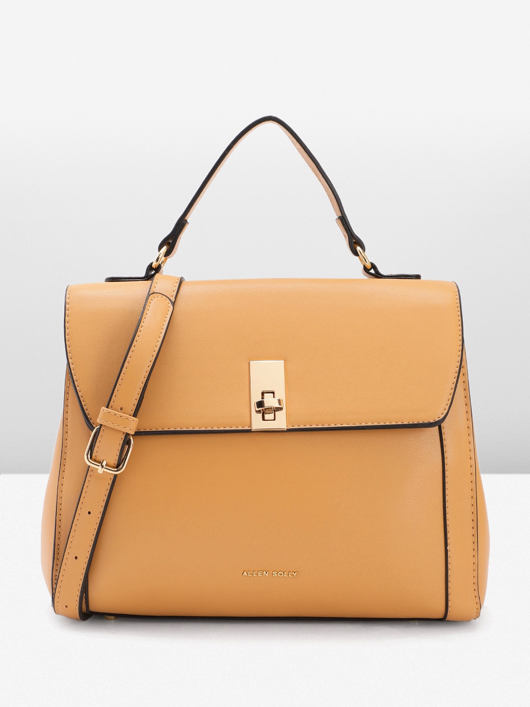 

Allen Solly Women Solid Satchel, Tan