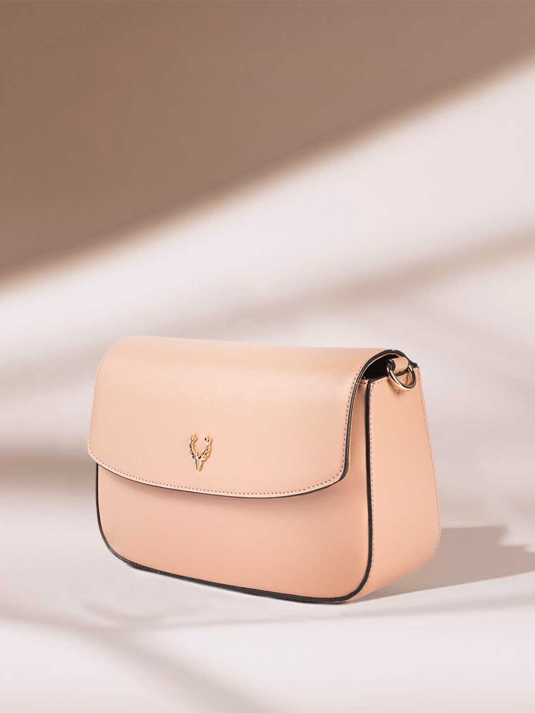 

Allen Solly Nude-Coloured Solid Sling Bag