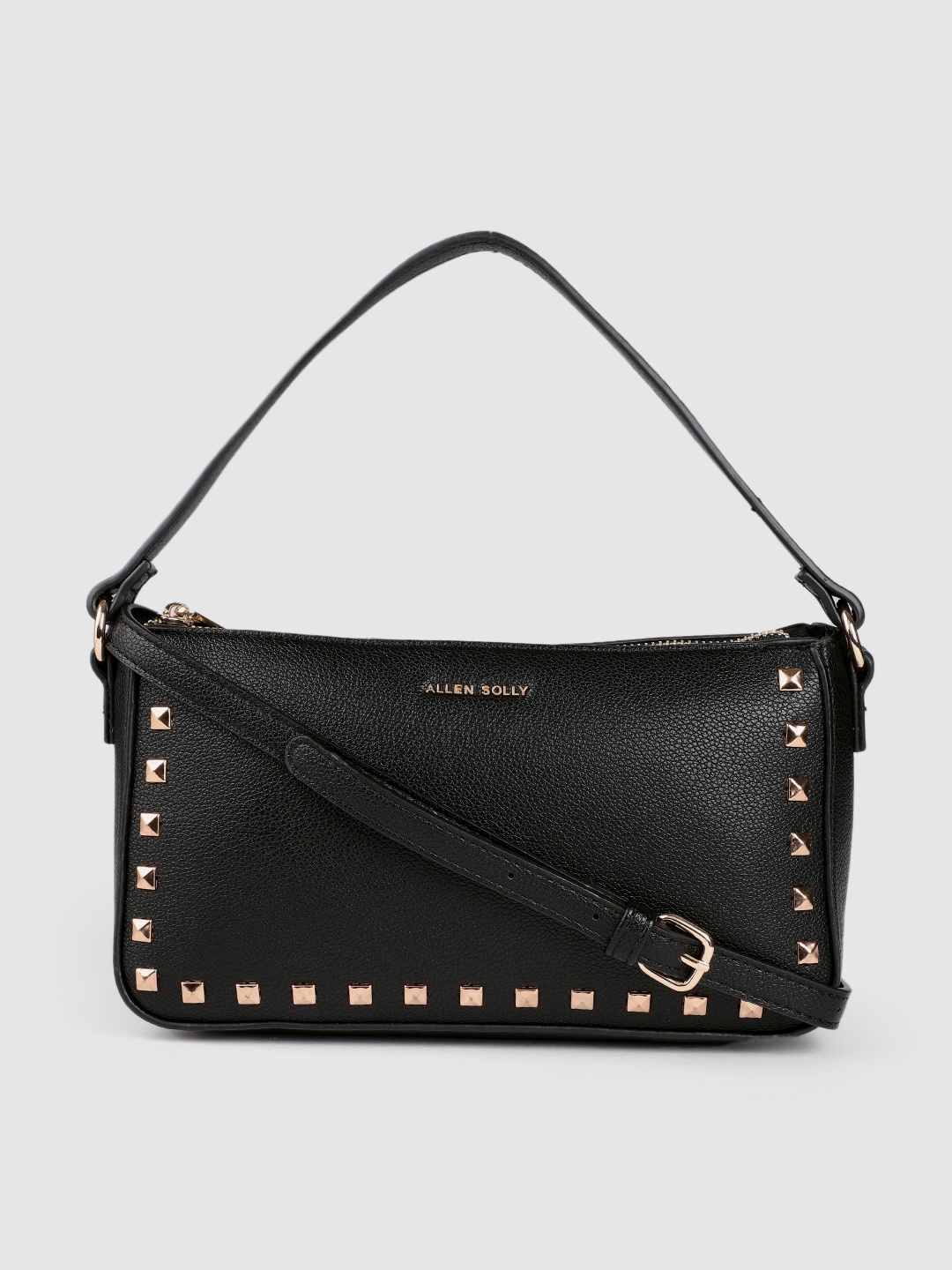 

Allen Solly Black PU Structured Sling Bag