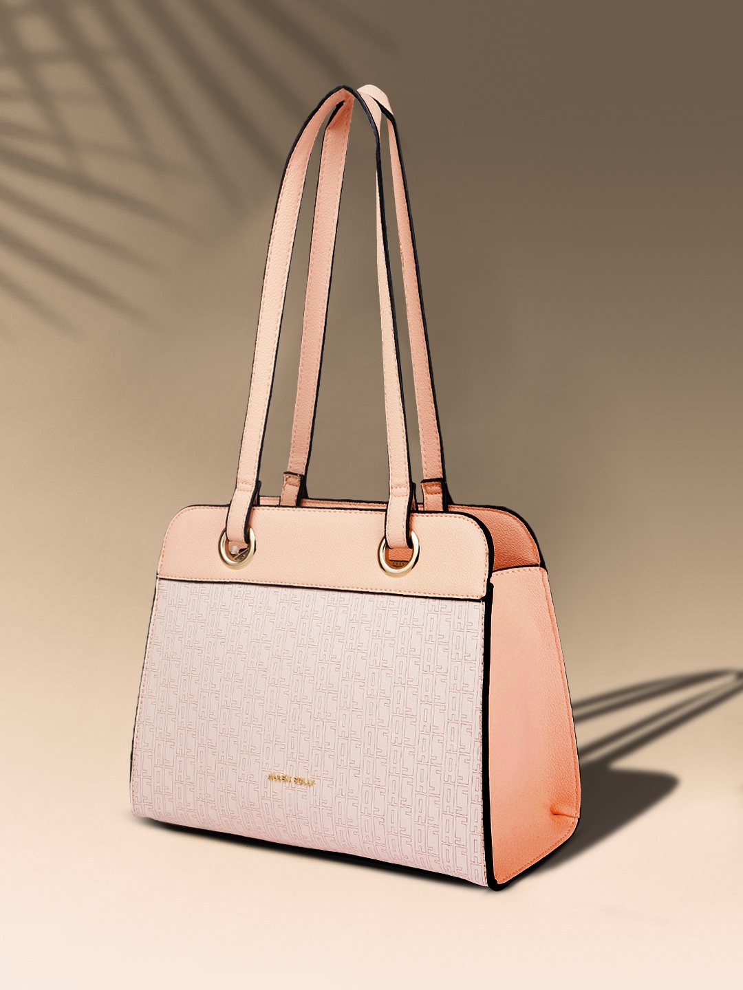 

Allen Solly Pink Typography Printed Structured Shoulder Bag