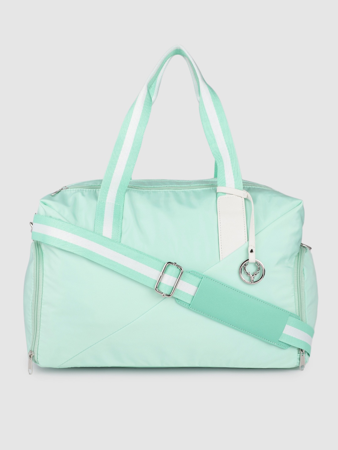 

Allen Solly Women Sea Green Solid Duffel Bag