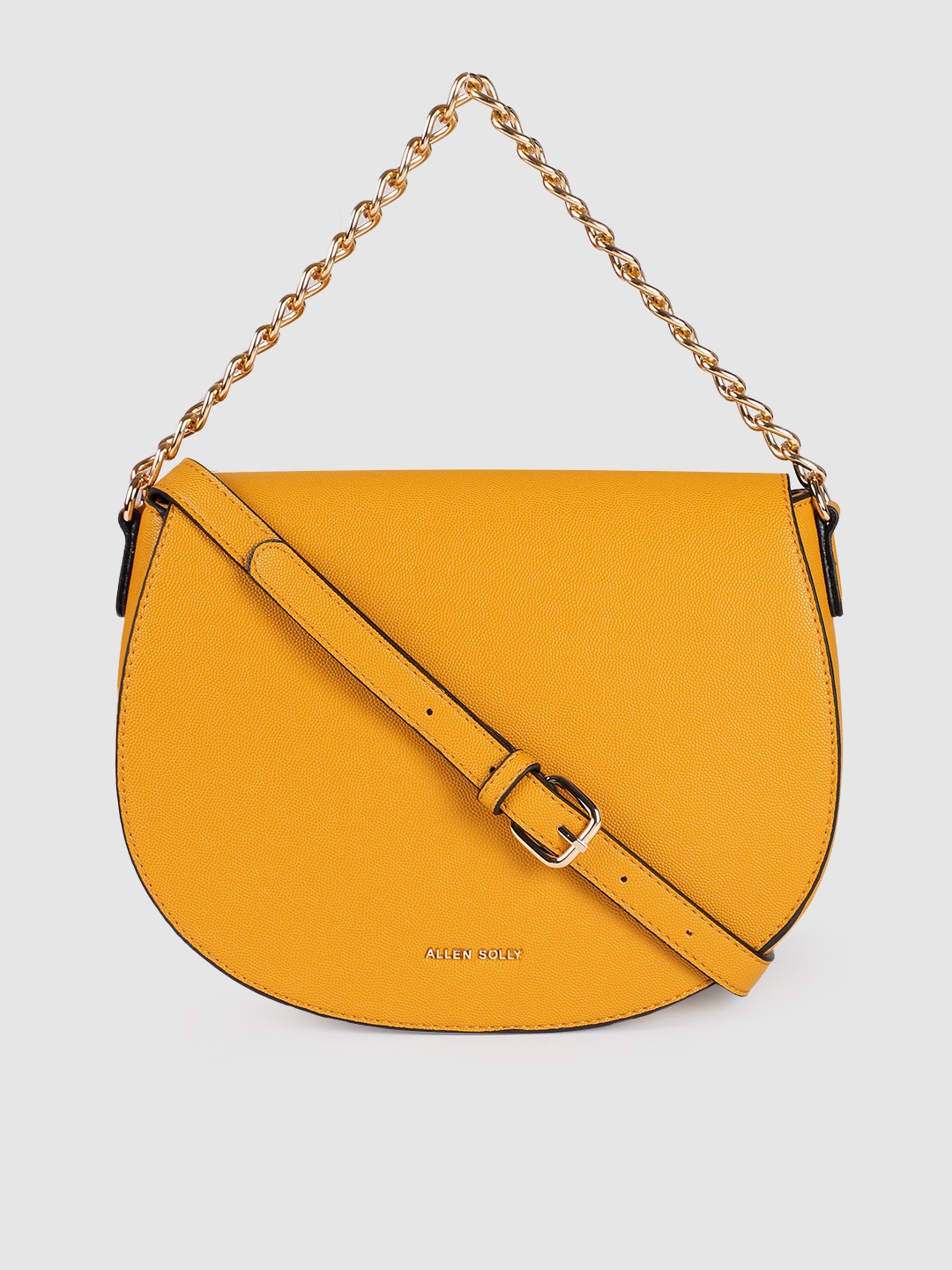

Allen Solly Women Mustard PU Structured Sling Bag