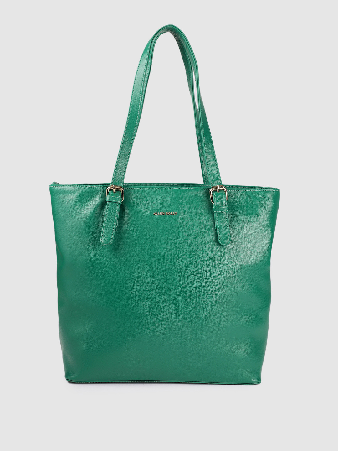 

Allen Solly Green PU Oversized Structured Shoulder Bag