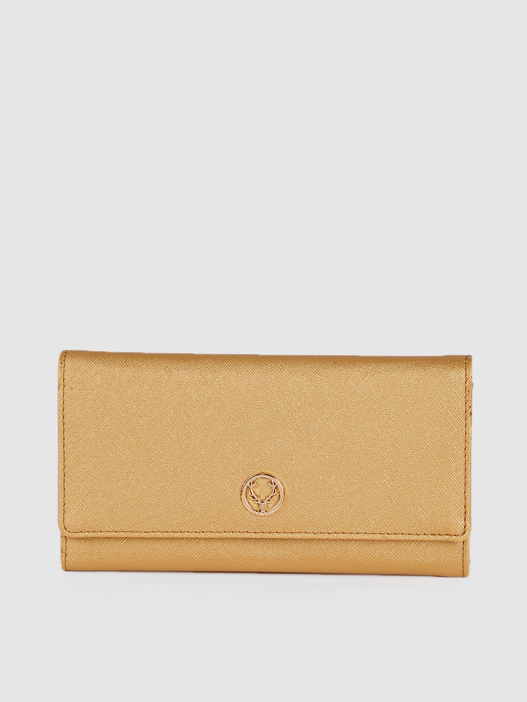 

Allen Solly Women Gold-Toned PU Two Fold Wallet