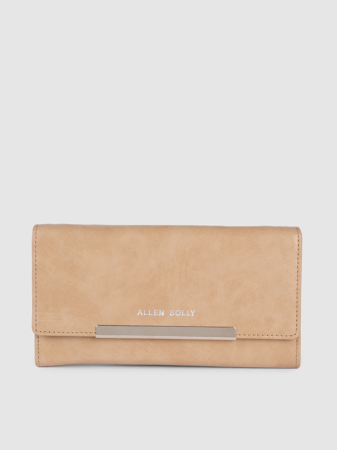 

Allen Solly Women Tan PU Two Fold Wallet