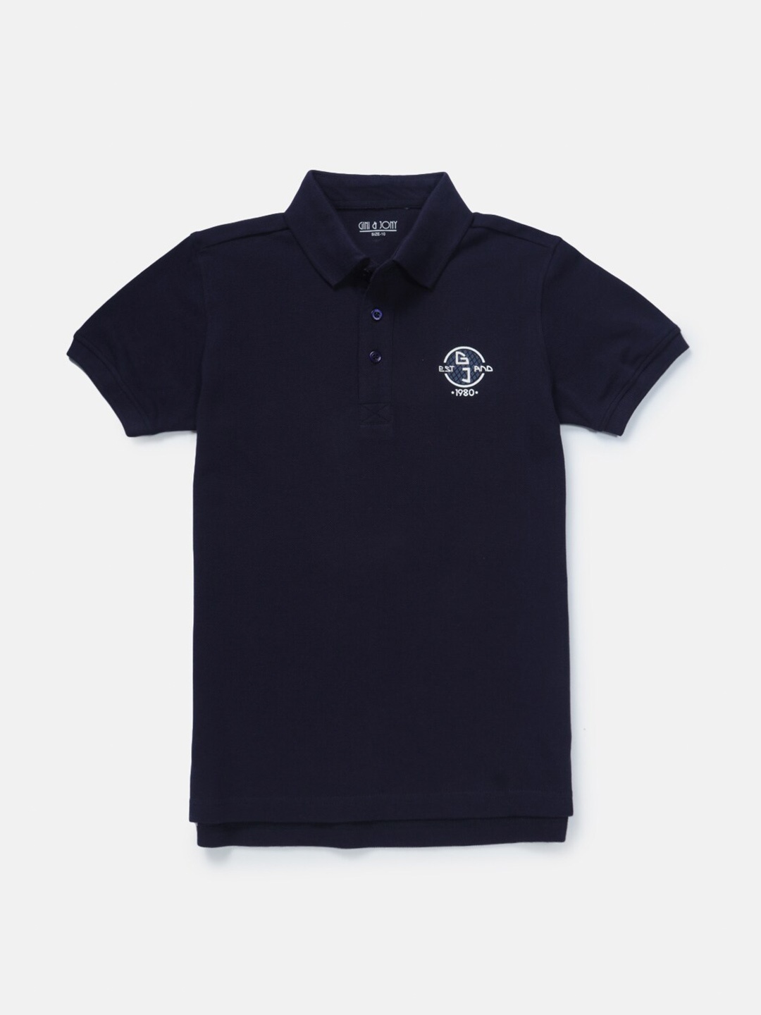 

Gini and Jony Boys Blue Polo Collar T-shirt