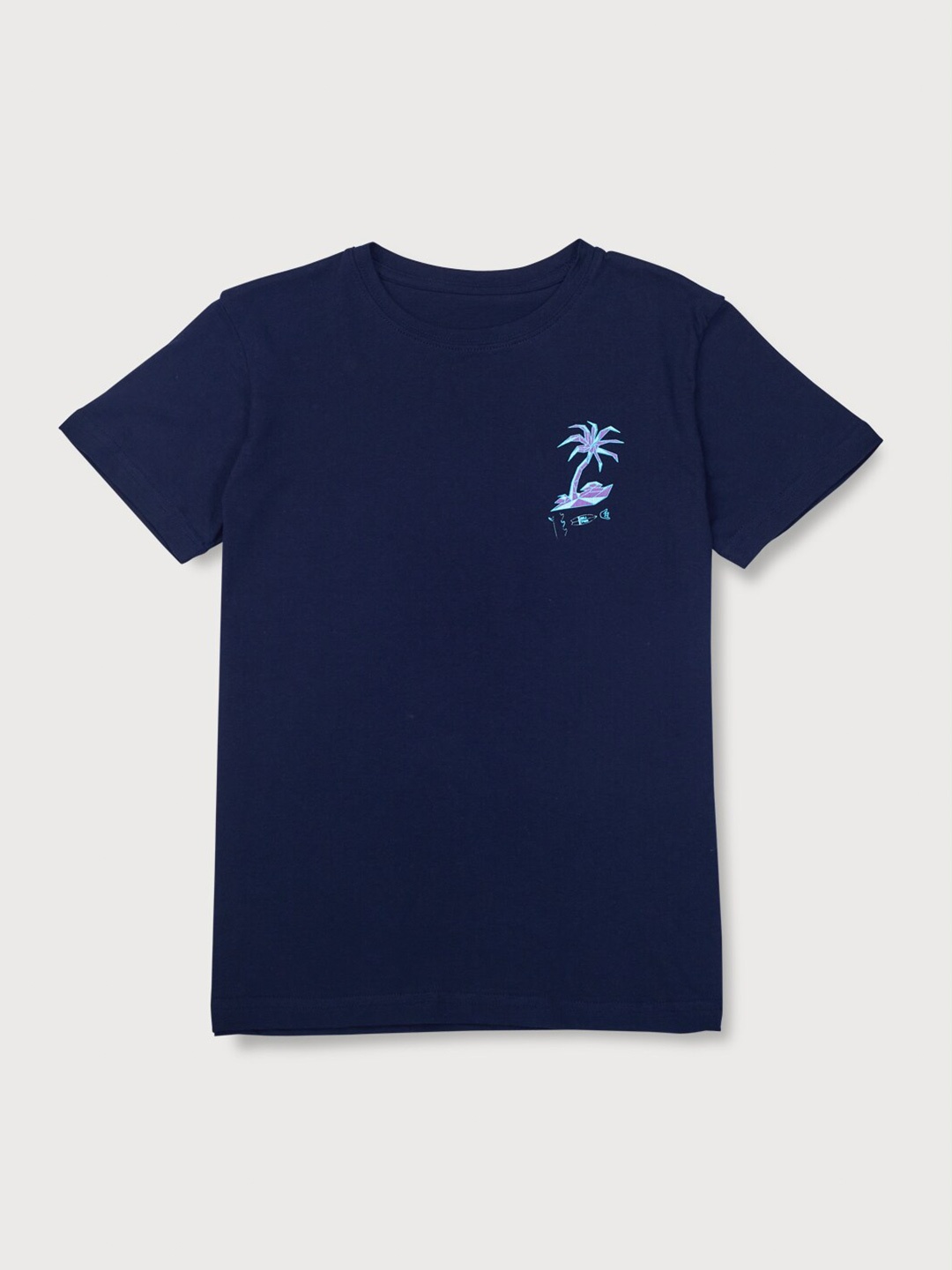 

Gini and Jony Boys Blue Printed T-shirt
