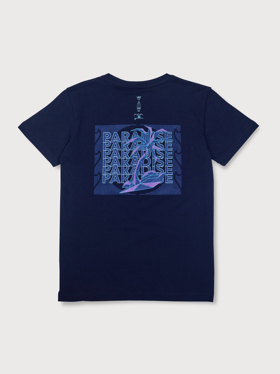 

Gini and Jony Boys Blue Printed T-shirt