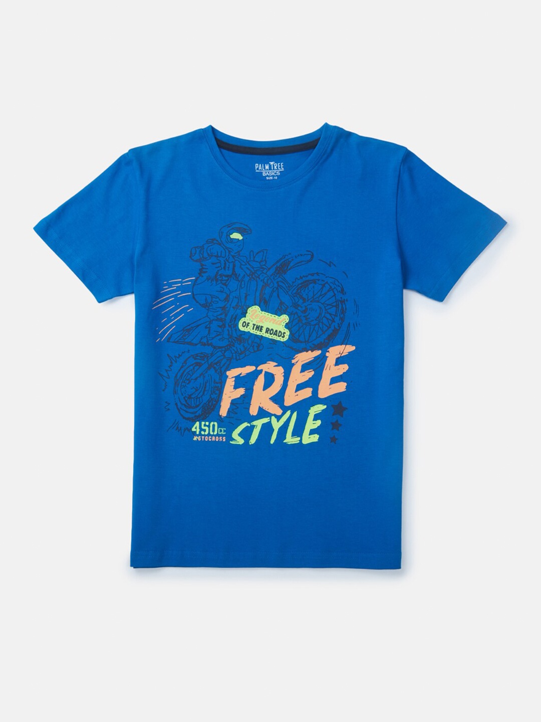 

Palm Tree Boys Blue Printed T-shirt