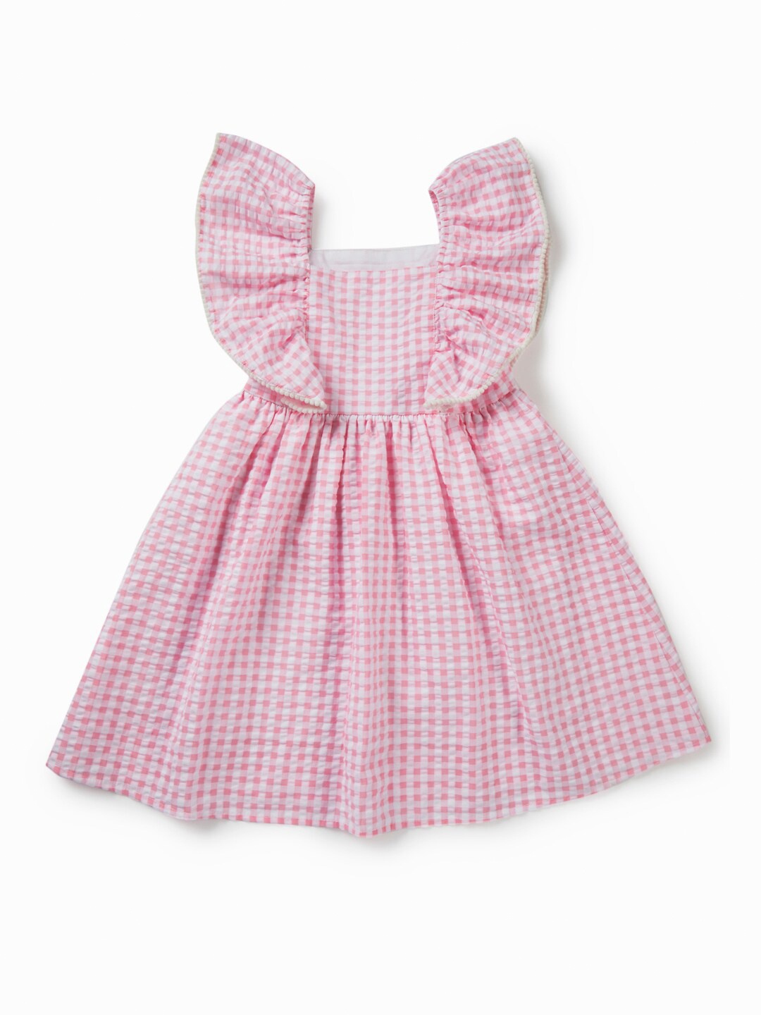 

Gini and Jony Girls Pink Checked Dress