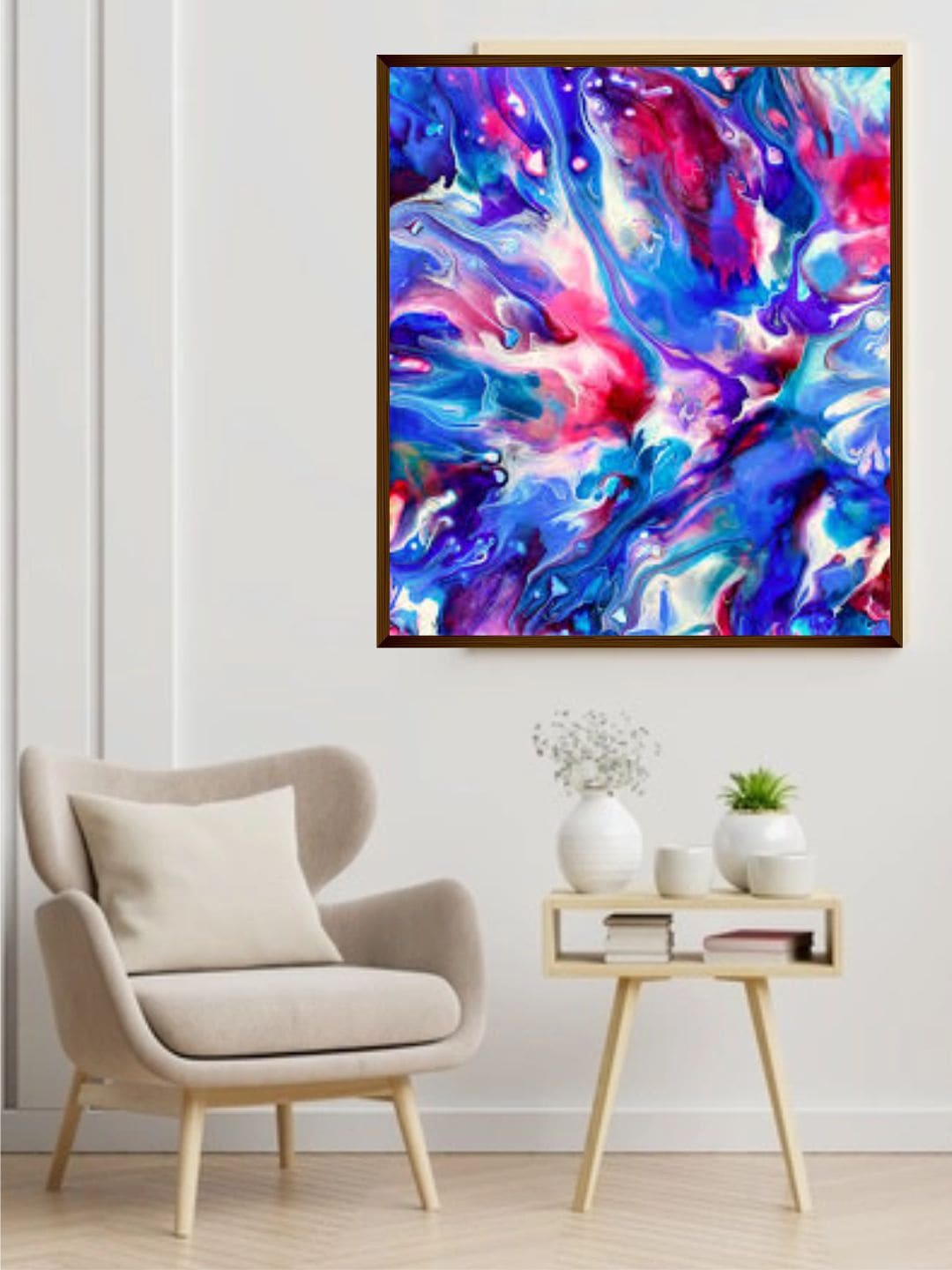 

The Art House Multicolored Abstract Painting Wall Art, Multi