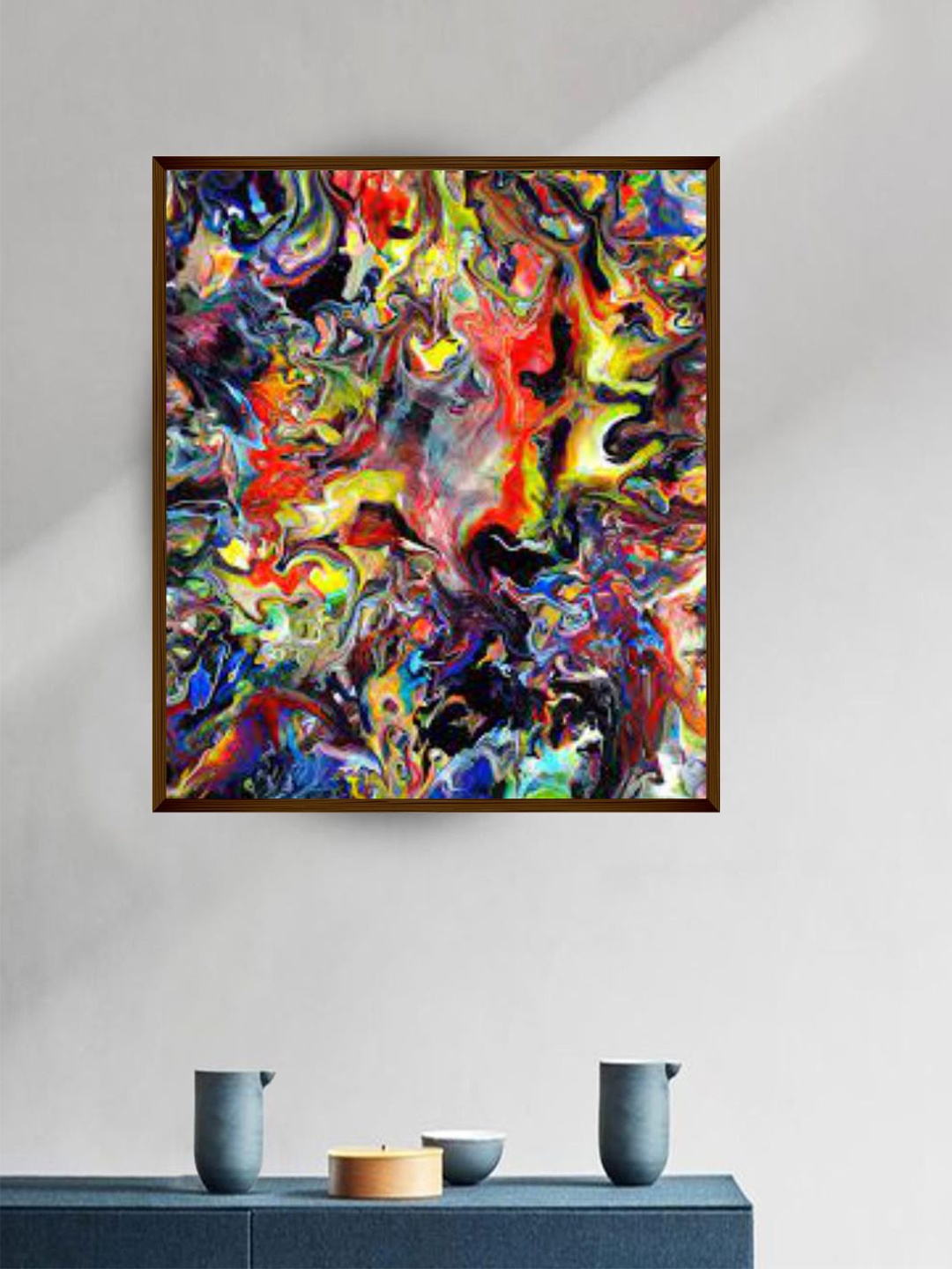 

The Art House Multicolored Abstract Painting Wall Art, Multi