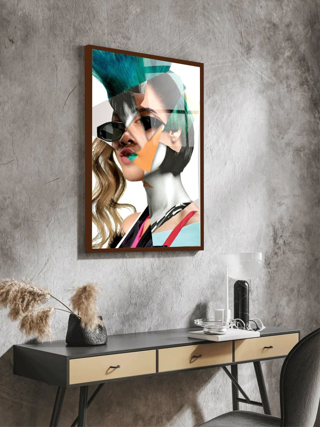 

The Art House White & Grey Abstract Painting Wall Art