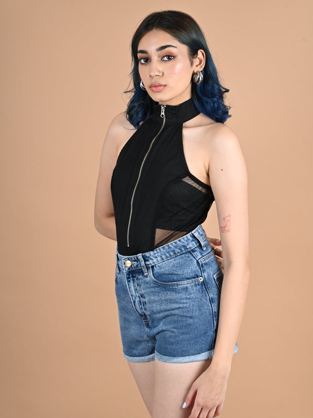 

FREAKINS Black Solid Top