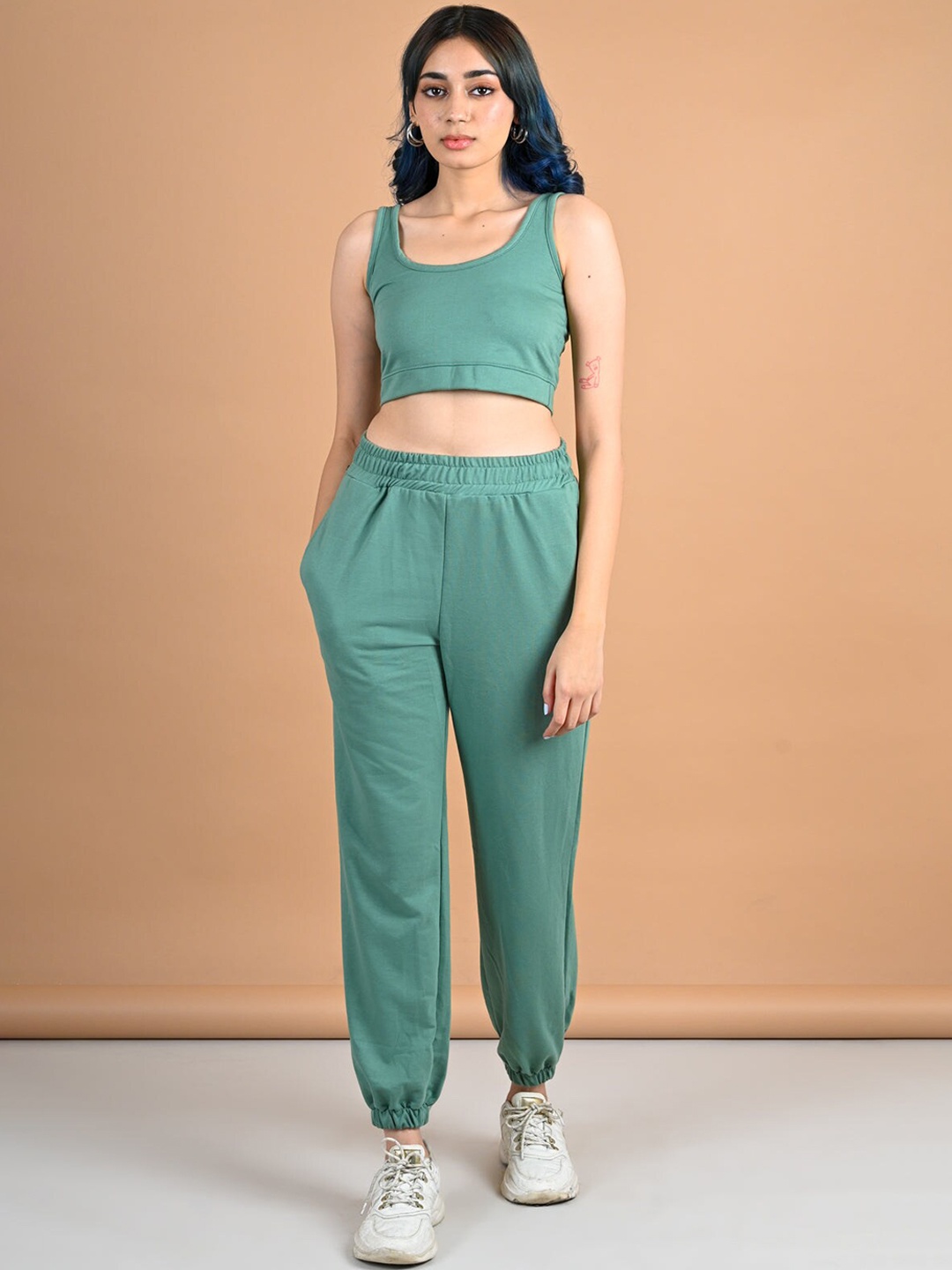 

FREAKINS Sage Green Knitted Co-Ord Set