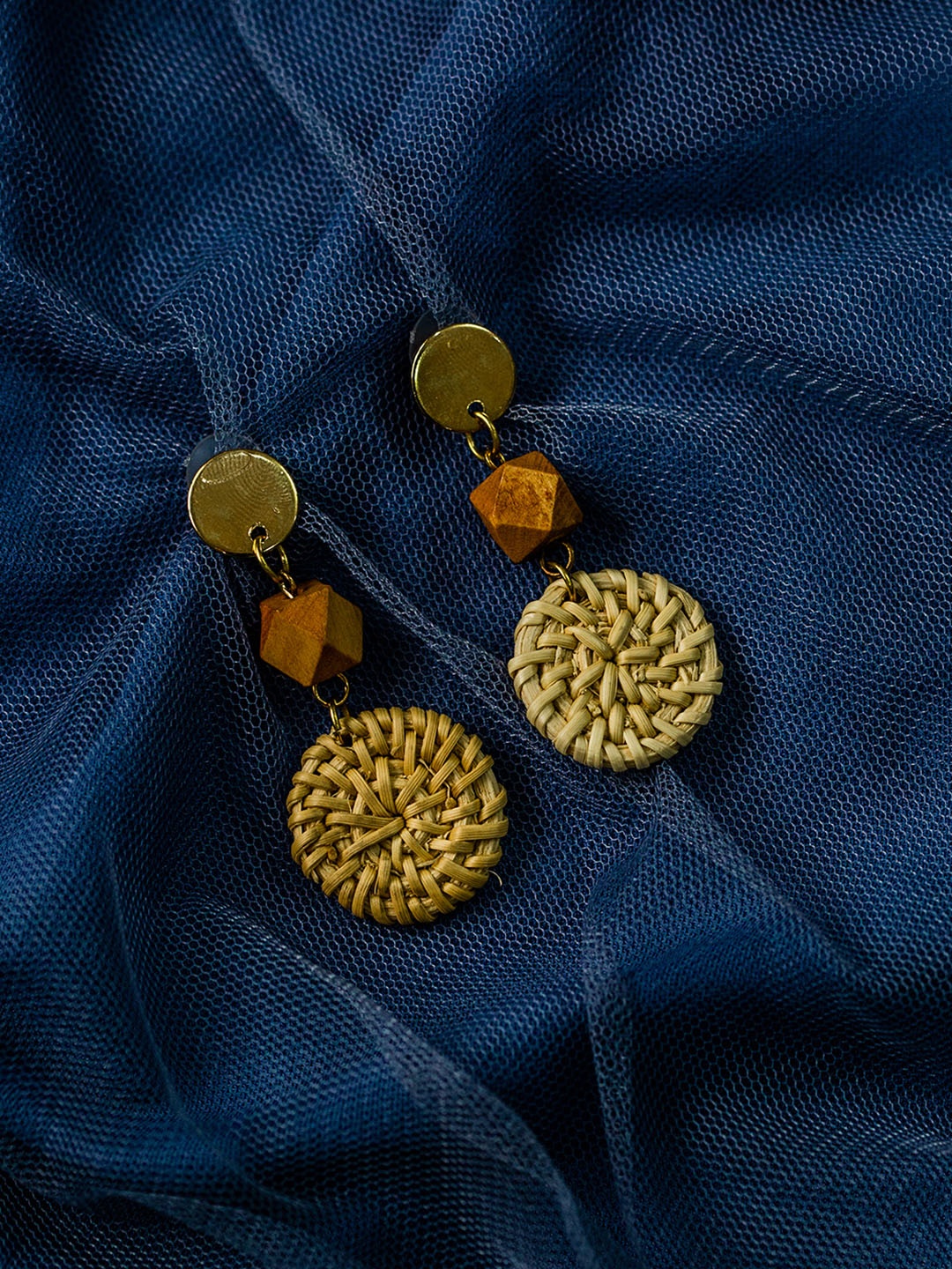 

Ishhaara Brown Contemporary Drop Earrings